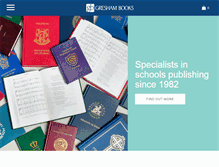 Tablet Screenshot of gresham-books.co.uk